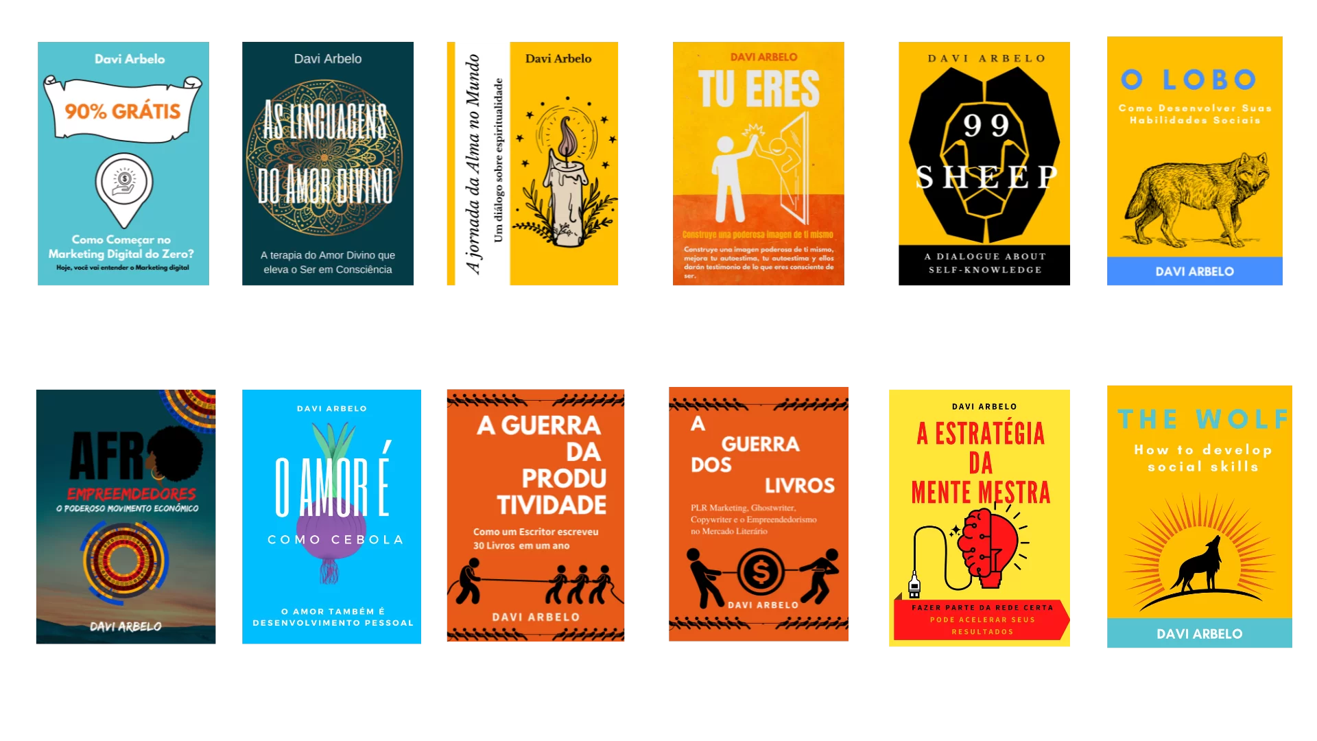 Livros do escritor, copywriter e Ghostwriter Davi Arbelo